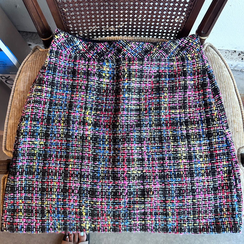 Multicolor Tweed Skirt - Picture 3 of 6